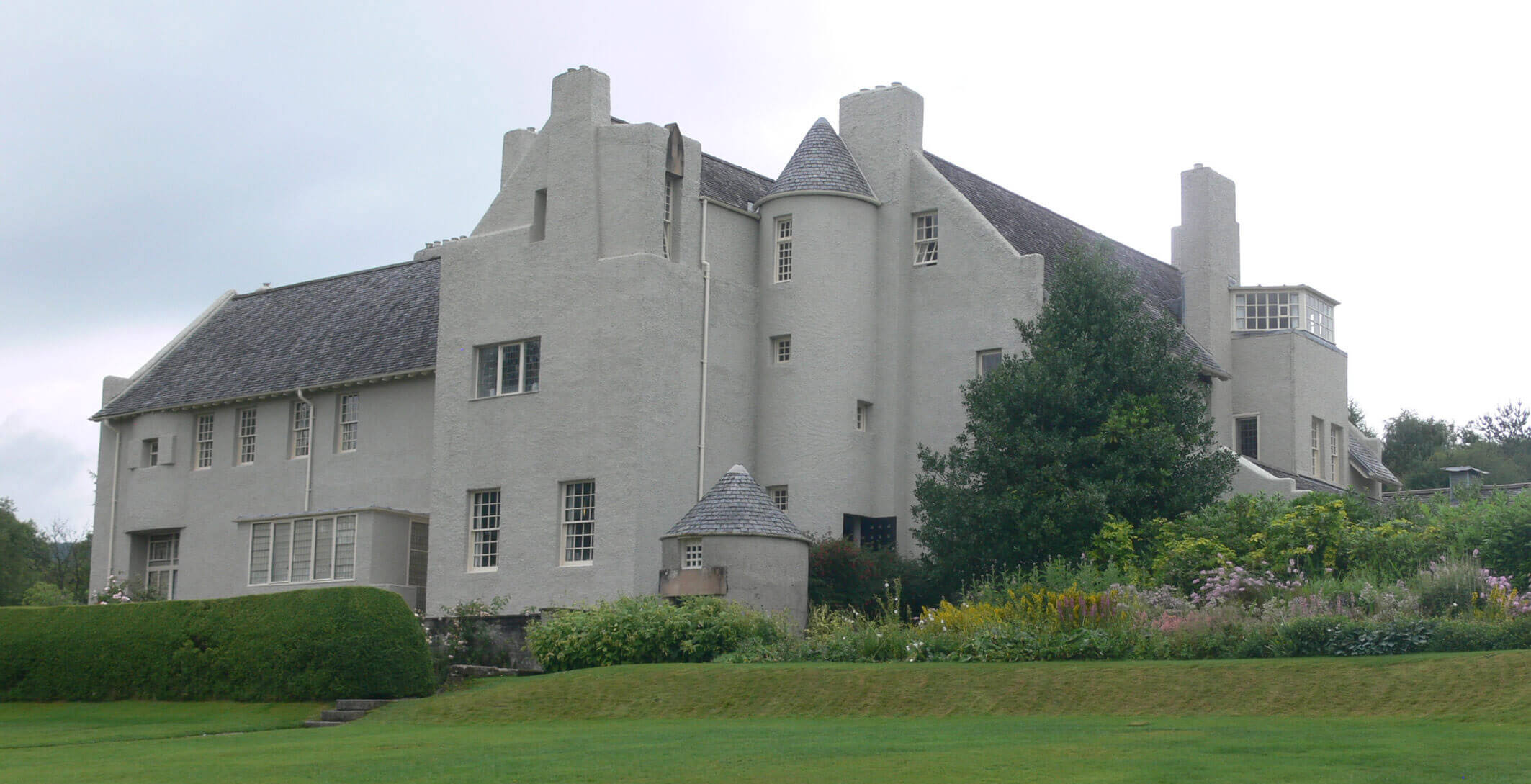 Hill House in Helensburg, Schottland, Charles Rennie Mackintosh
